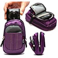 Navitech lila digitalkamerafodral väska skydd för Fujifilm INSTAX Mini 8 snabbkamera