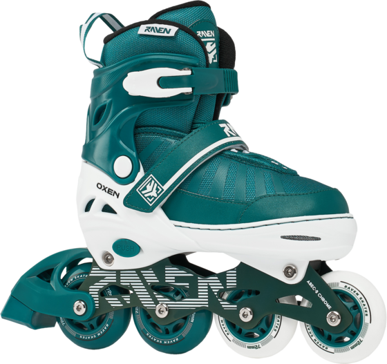 Raven Oxen Inlines Vit/ Teal - 34-37