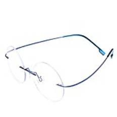 Rimless fotokrom grå tvåsidiga läsglasögon +2,25 styrka flexibel titan lätt rund övergångsläsare glasögon