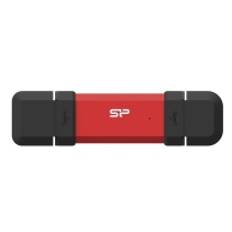 Silicon Power DS72 250GB USB-A USB-C ekstern SSD 1050/850 MB/s Rød