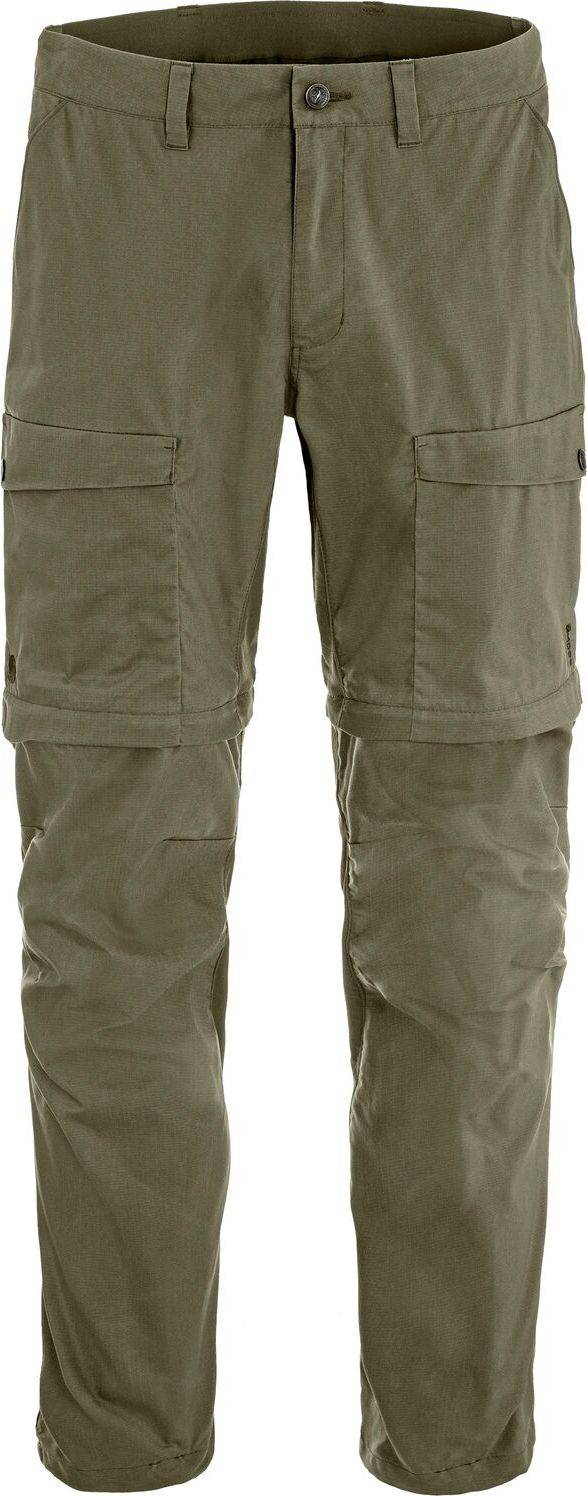 Fjällräven Men's Abisko Hybrid Trail Trousers Zip-Off Laurel Green, 44/L