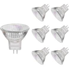 MR11 Halogenpærer, 20W 12V MR11 GU4 Halogen Spotpærer, Varm Hvid, 6-pak