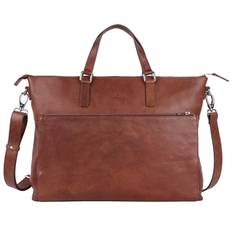 ADAX Napoli Sasha Computertaske 17" i Caramel