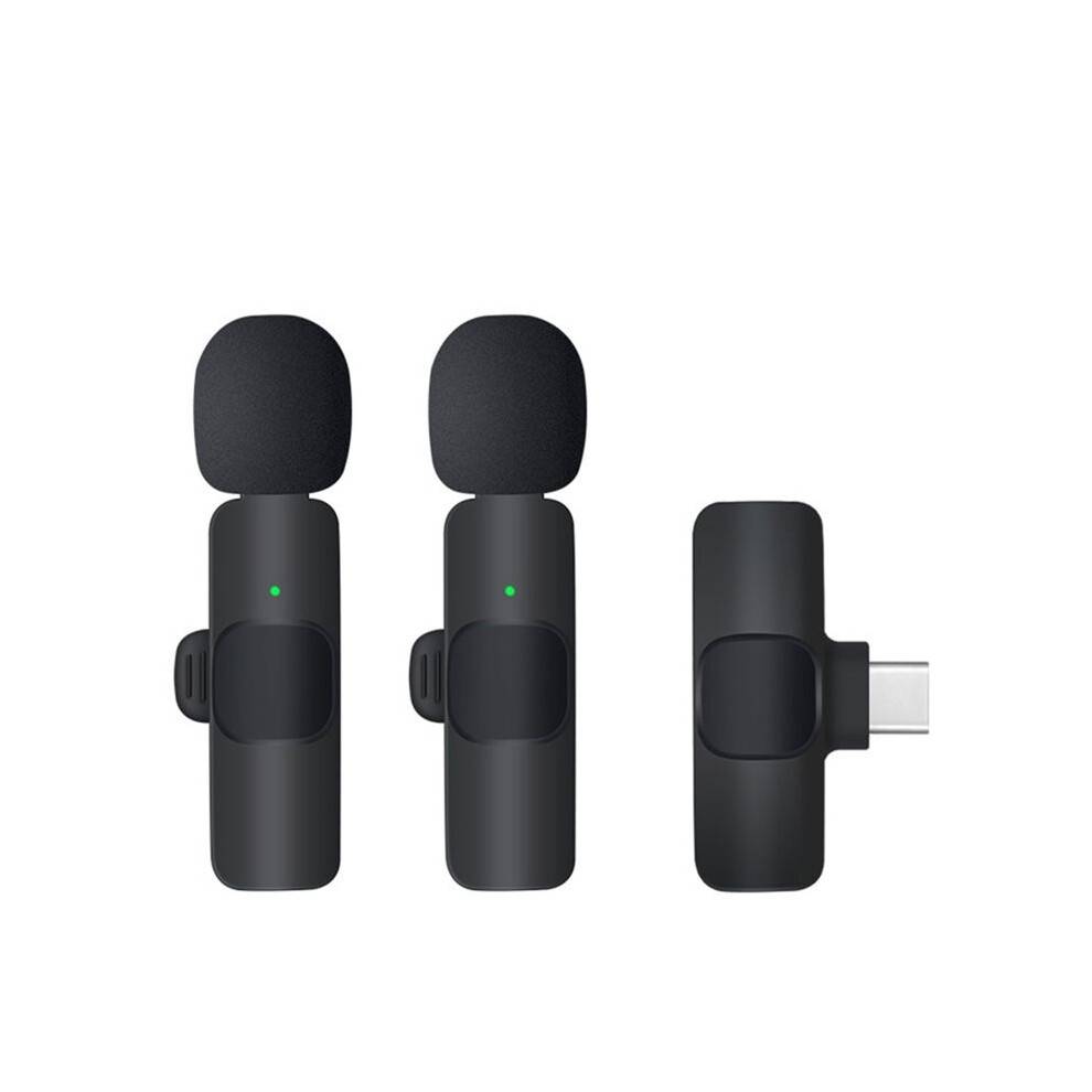 Type-C Port Professional Wireless Lavalier Microphone for Smartphones Plug and Live Broadcast Gaming Phone