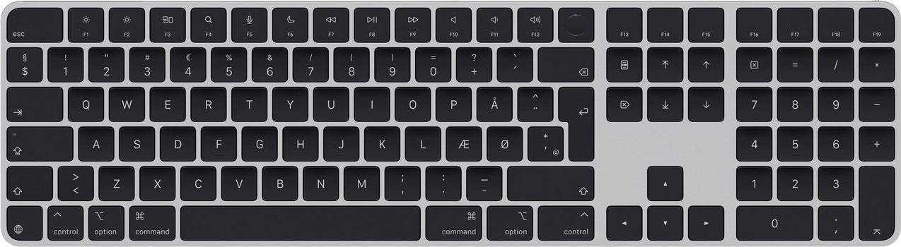Apple Magic Keyboard Touch ID med numerisk, sort