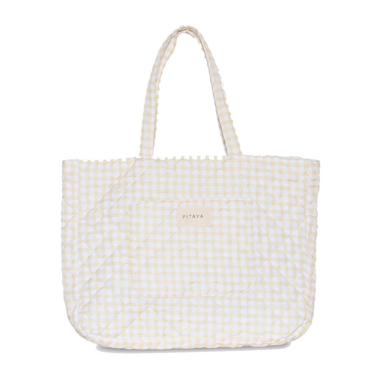 Pitaya Shay tote bag (YELLOW CHECK)