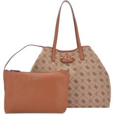 GUESS Neda Large 2 IN 1 Tote Dam Stl. - Axelremsväskor Från Magasin - Latte Logo (One size)
