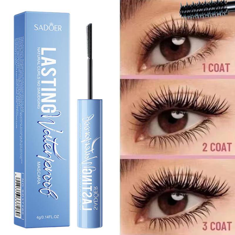 5D Vattentät Mascara Förlängande Ögonfransar Dammakeup Vattentät Mascara Svart Silkesfiber Mascara Koreansk Kosmetik Ny black