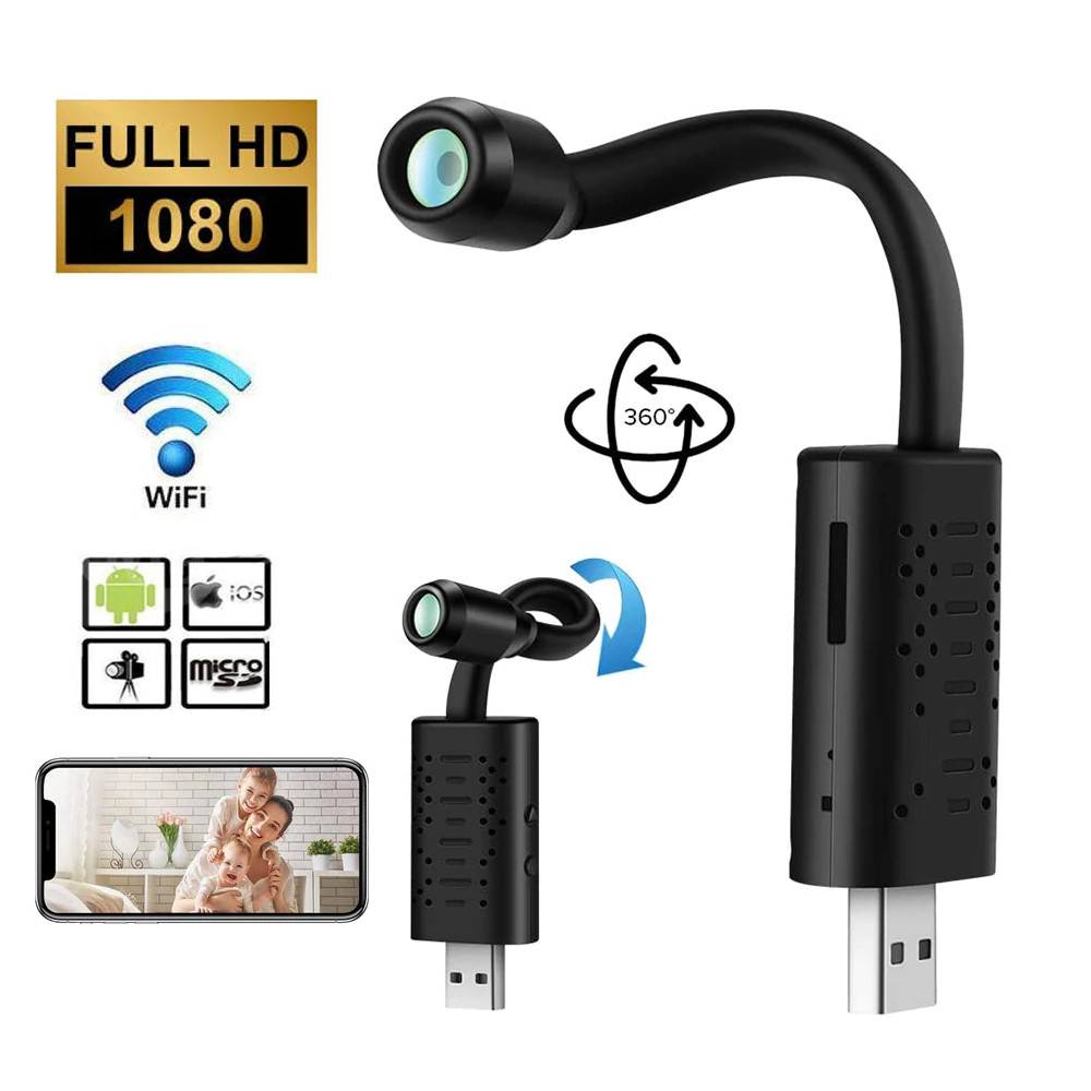 Mini kamera Wifi USB - Transportabel 4K 1080P - IP Full HD
