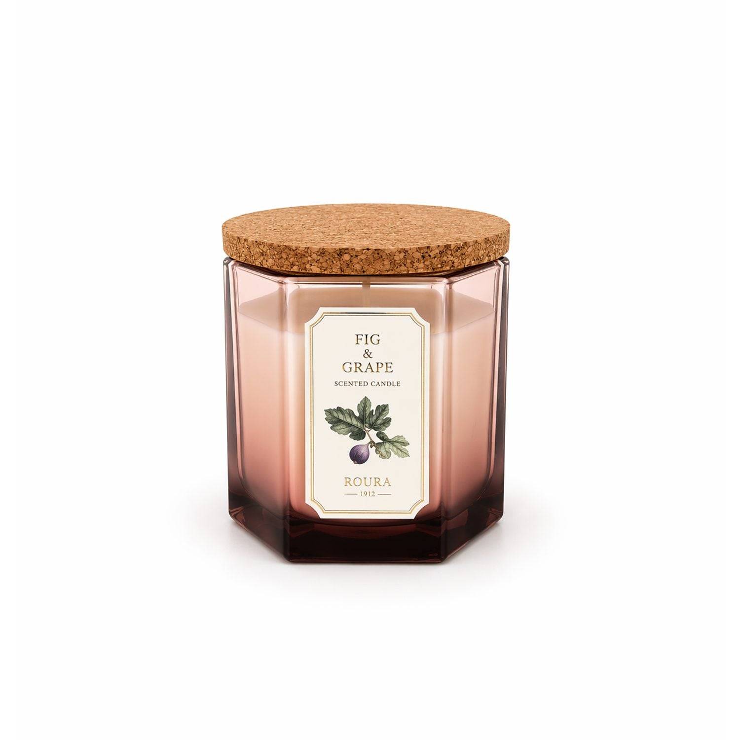 Roura - Mediterranian Herbs Doftljus Fig & Grape, 12x12cm
