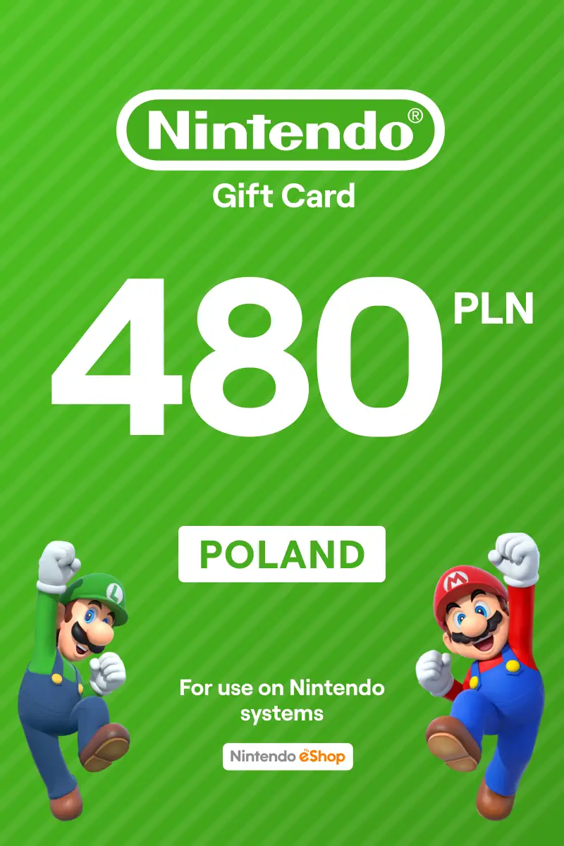 Nintendo eShop zł480 PLN Gift Card (PL) - Digital Code.