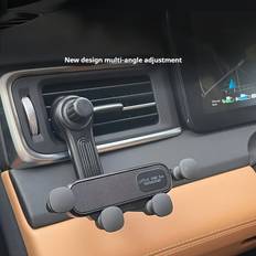 TEMU Car Phone Mount With Stable , Anti-shake Design - Adjustable Air Vent Grip, Waterproof Abs Material