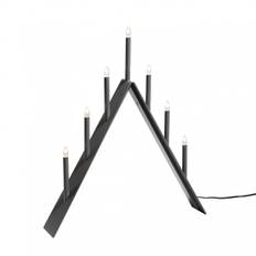 Adventsljusstake Spica, Färg Grå, Storlek 9 ljus
