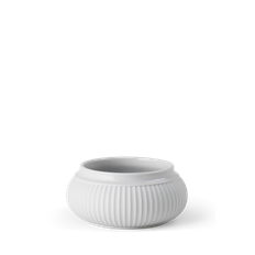 Lyngby Porcelæn Bloklysestage H5.5 i hvid | Køb her
