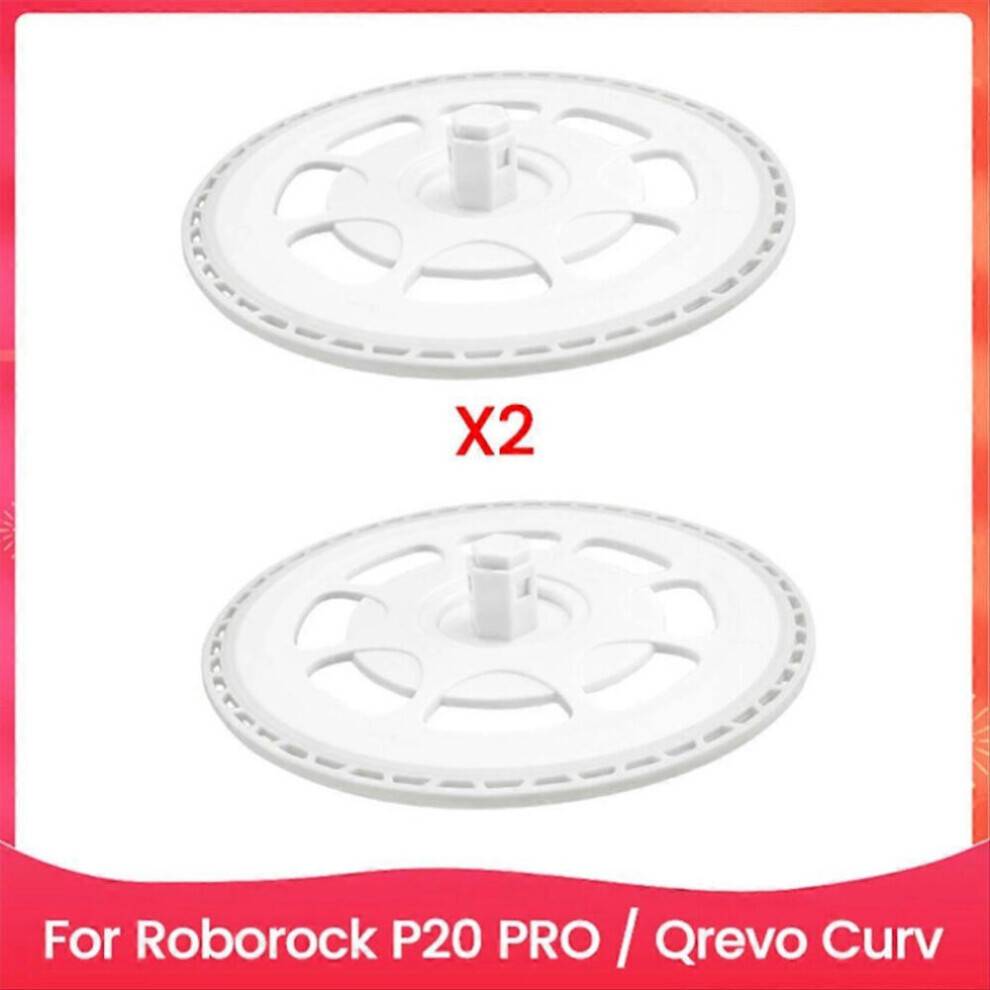 Sæt med 2 rengøringspudeholdere Kompatibel med Roborock P20 PRO / Qrevo Curv robotstøvsugere - Udskiftelige reservedele