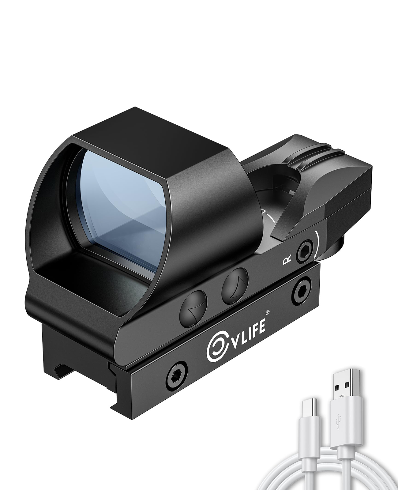 CVLIFE FoxSpook Rechargeable Multiple Reticle Green Dot Sight