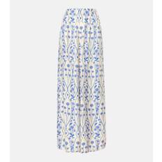 Agua by Agua Bendita Pinon printed palazzo pants - white - S