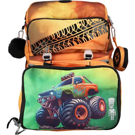Danpen skoletaske - Monstertruck (På lager i butik)