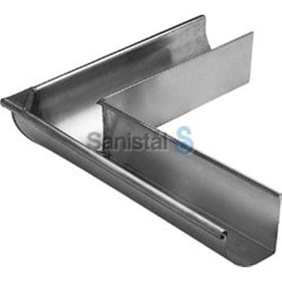 Gering BZ 333mm udv 1/4 rund 0,8, 12" tagrende, zink, 90 grader