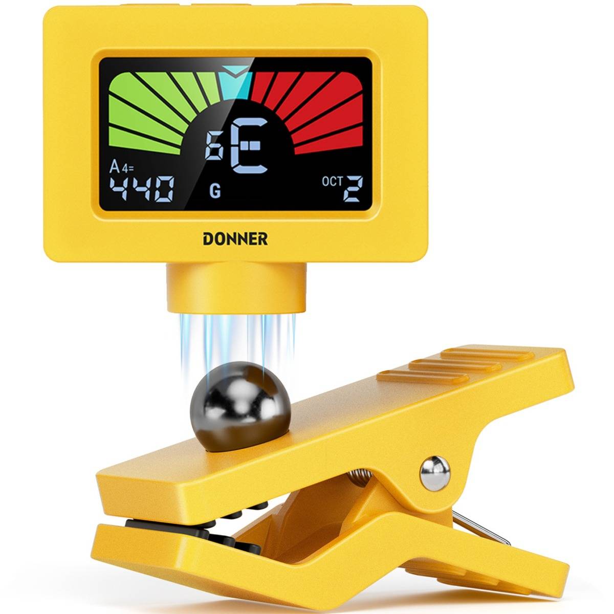 Donner DT10 clip-on stämapparat gul