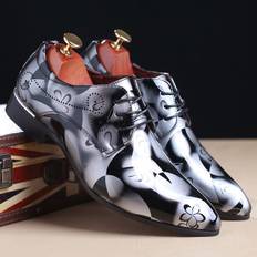 Genuine Leather Shoes Men's Breathable Business Formal Dress Youth Men's Shoes Wedding Shoes 38