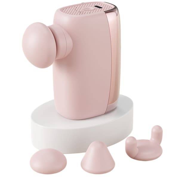 Mini fascia-pistol massagepistol 25W borstlös motor för gym, resa och kontor - 5 hastigheter, 3200rpm, Type-C laddning, 10-min autoavstängning Pink