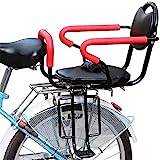 Cykelsäte för barn, avtagbar cykel baksäte, barnfäste med halkfria armstöd och pedaler för 2–6 år gammal babystol