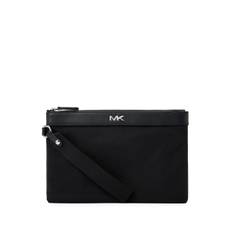 Michael Kors - pouch med logotypplakett - herr - polyester/återvunnen nylon/polyuretan - one size - Svart