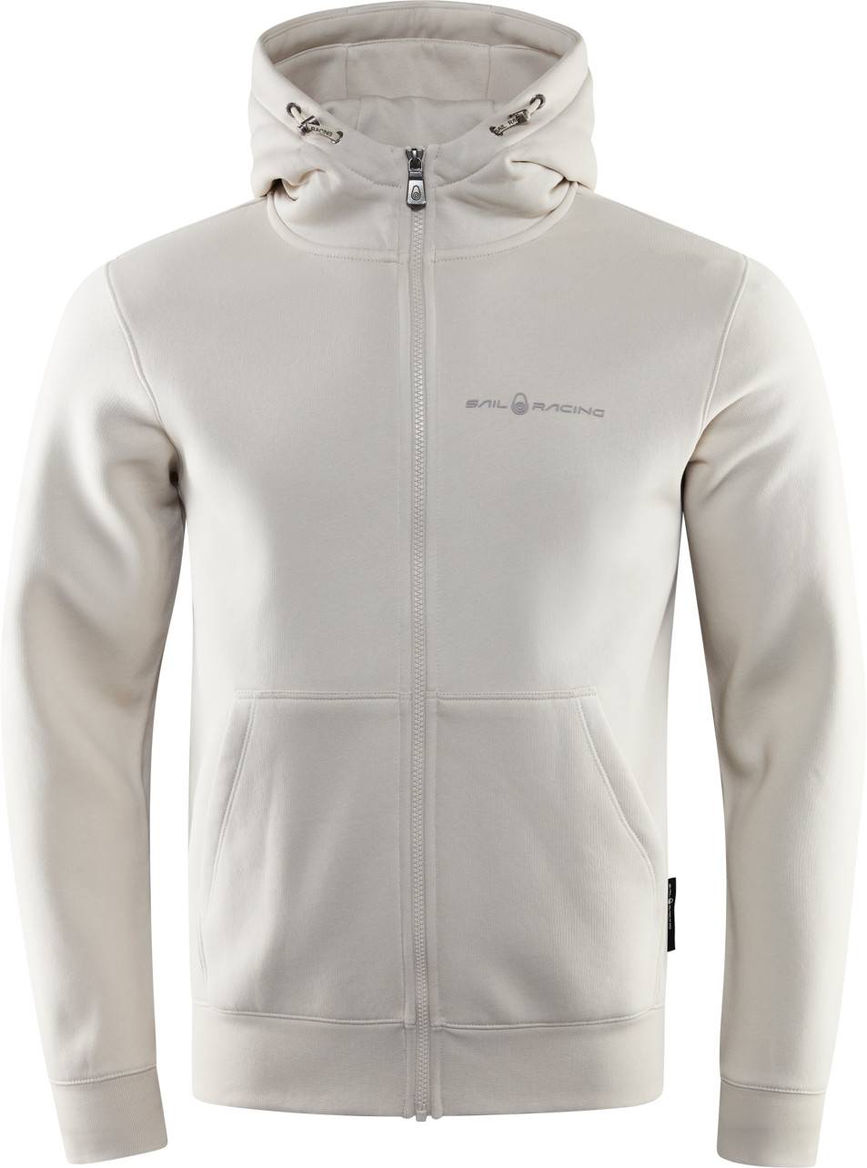 Sail Racing Men's Bowman Logo Zip Hood Ecru, XXL