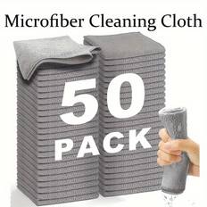 TEMU Microfiber Car Wash Towel - Gray, , Great For Glass Cleaning