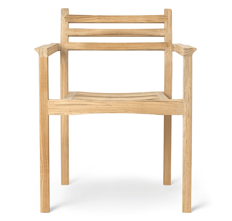 AH502 | Outdoor Spisebordsstol med armlæn FSC®-certificeret teak, ubehandlet