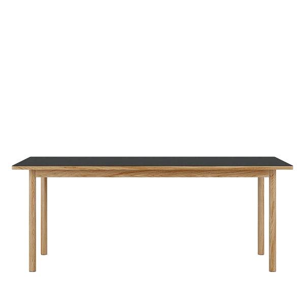 WB Manufaktur Essential Oak Spisebord - 190x90cm - Linolium - Dusty Blue