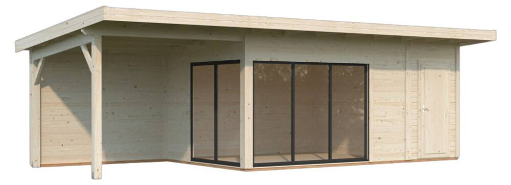 STUGA PALMAKO ANDREA SLIDE 15,2+7,9 M² OBEHANDLAD
