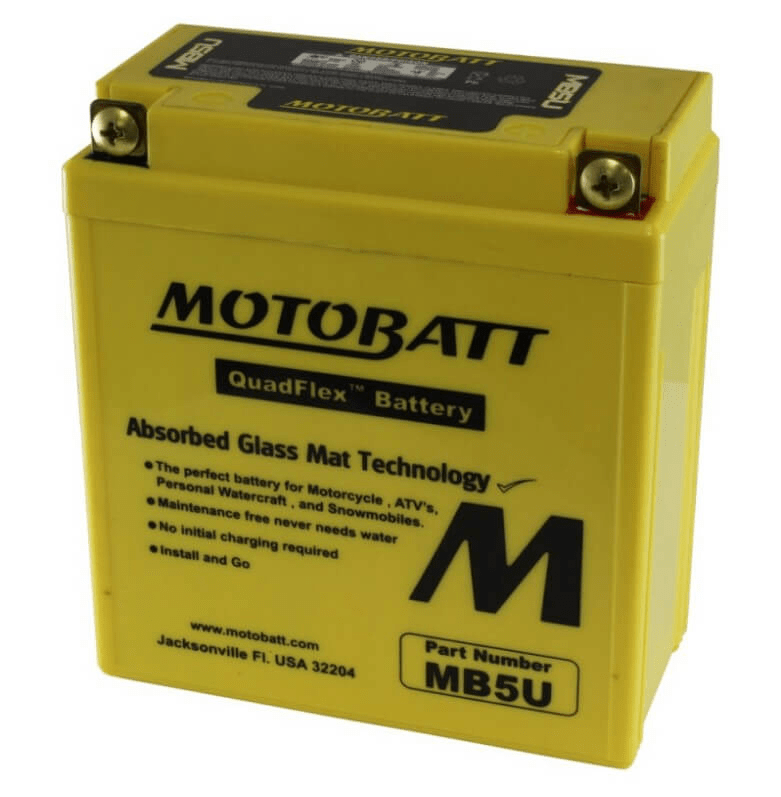 Motobatt - 12V 7Ah 90A Batteri - MB5U