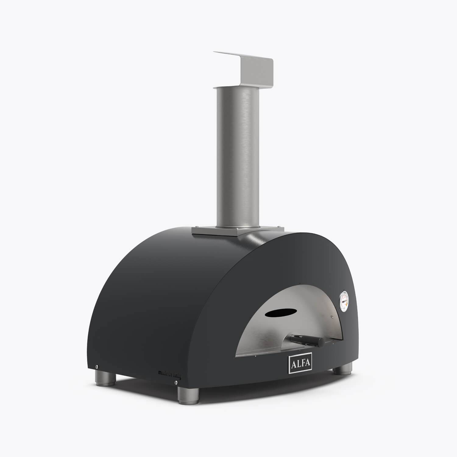 Alfa Forni Moderno 1 Pizza - Grå , Brænde