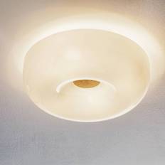 Foscarini Designer loftslampe Circus piccola, dæmpbar, Hvid/opal, Stue/spisestue, Glas, Design