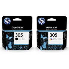 HP Ink 3YM61AE/3YM60AE 305 Multipack Original Tintenpatronen, Schwarz und Tricolor