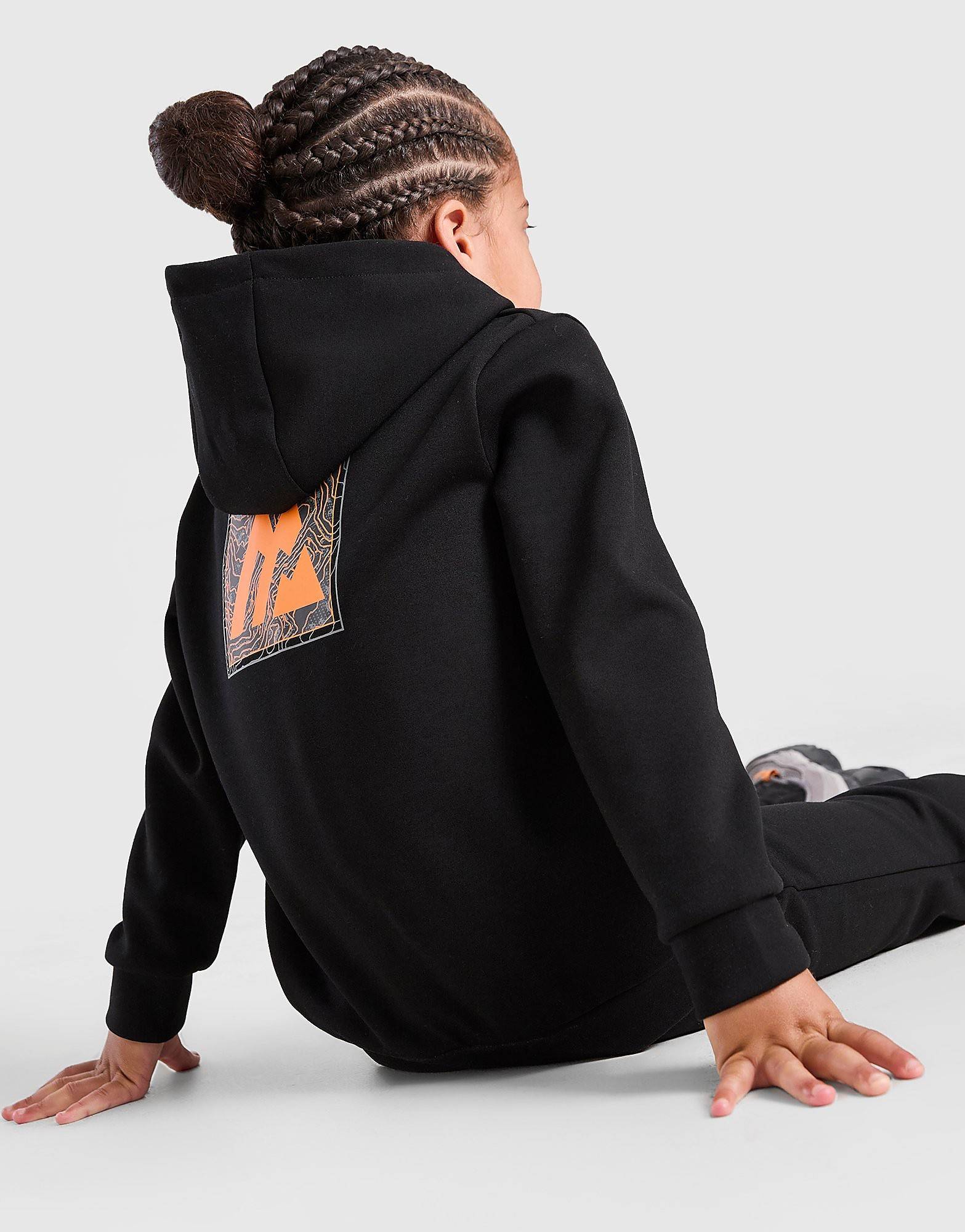 MONTIREX Graphic Fleece Overhead Tracksuit Children, Sort
