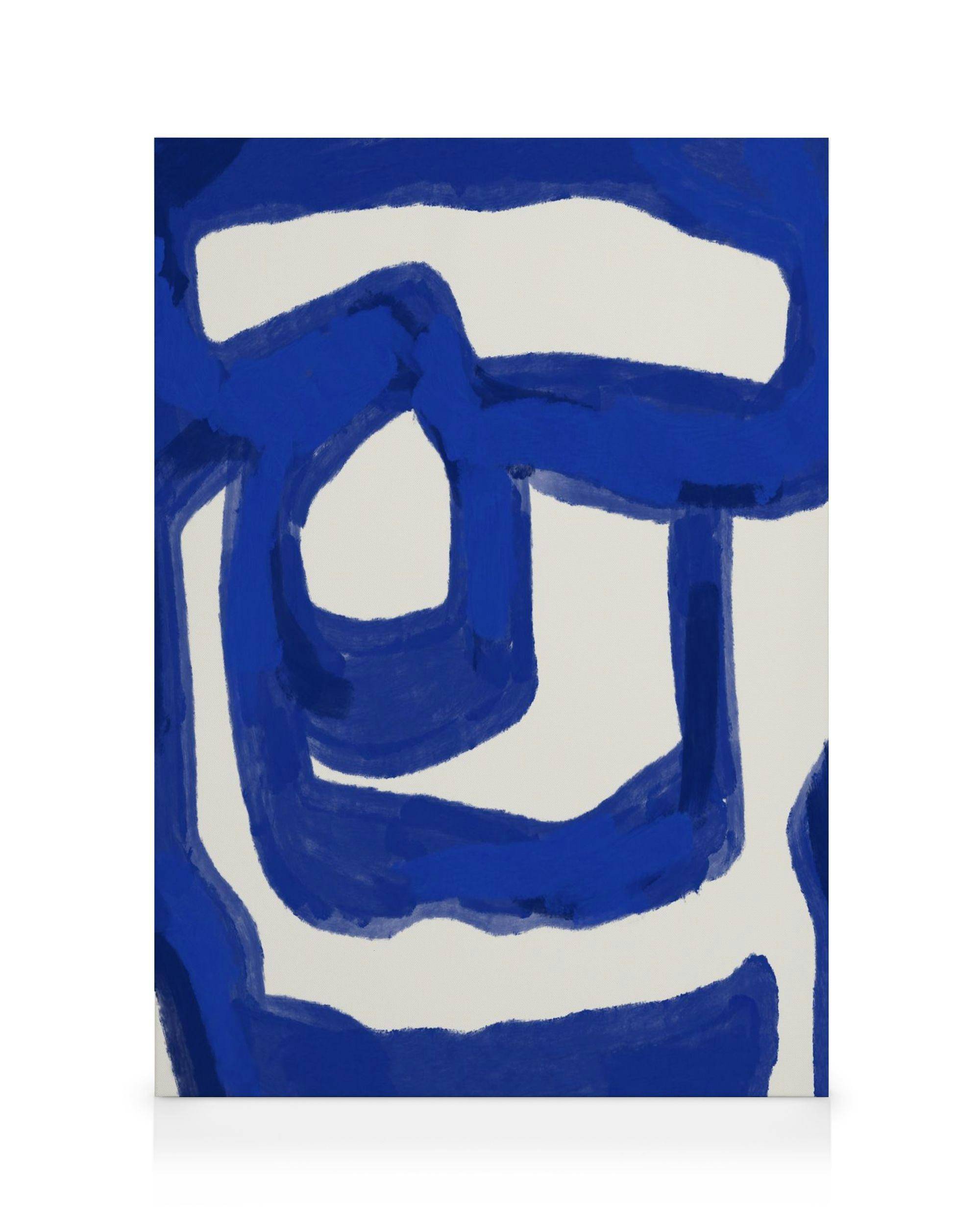 Canvastavlor Un Po' Di Blu No2 Canvastavla (70x100 cm - Svart ram)