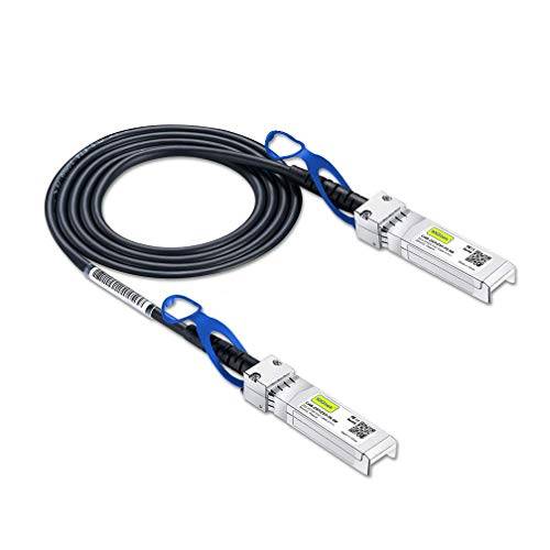 10Gtek® 25G SFP28 SFP+ DAC Kabel 3 Meter(9.8ft), 25GBASE-CR till SFP28 Passiv Direkt Anslutning Kuppmåll Kable för Cisco, Ubiquiti UniFi, Mikrotik och Open Switchar