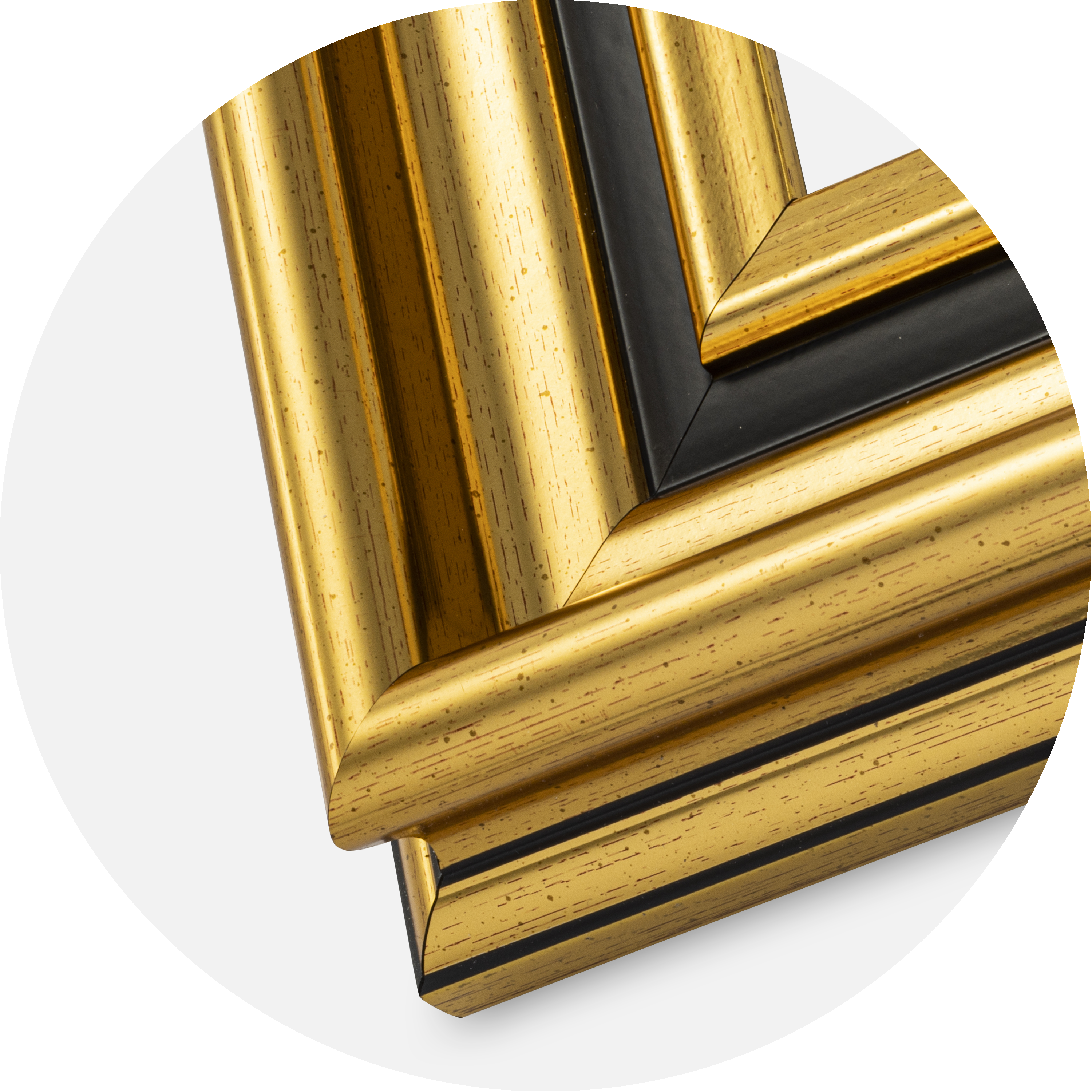 Ram Gysinge Premium Guld - Valfri Storlek (Utan glas)