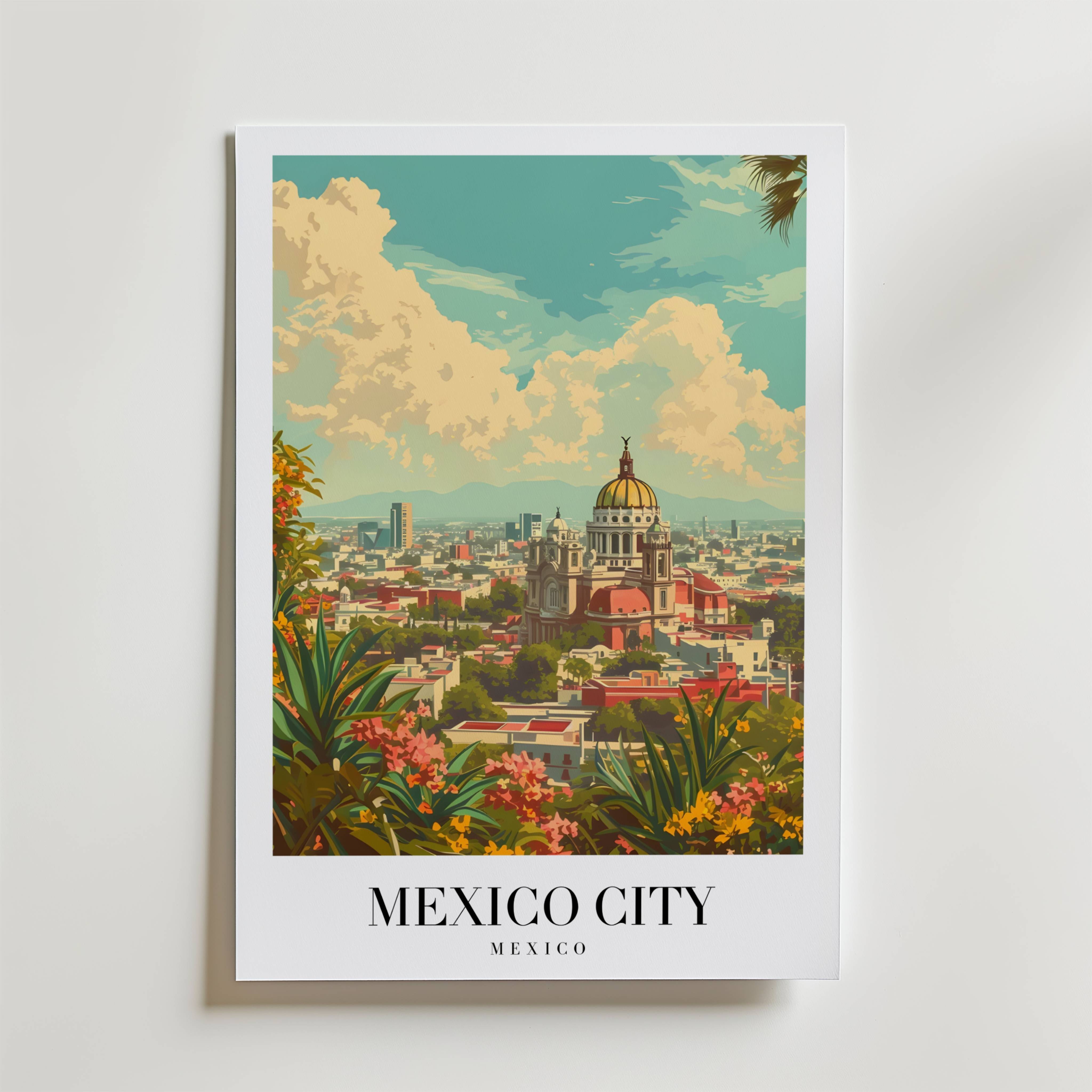 Colors Of Mexico City Poster - Fine Art Poster 40x50 cm