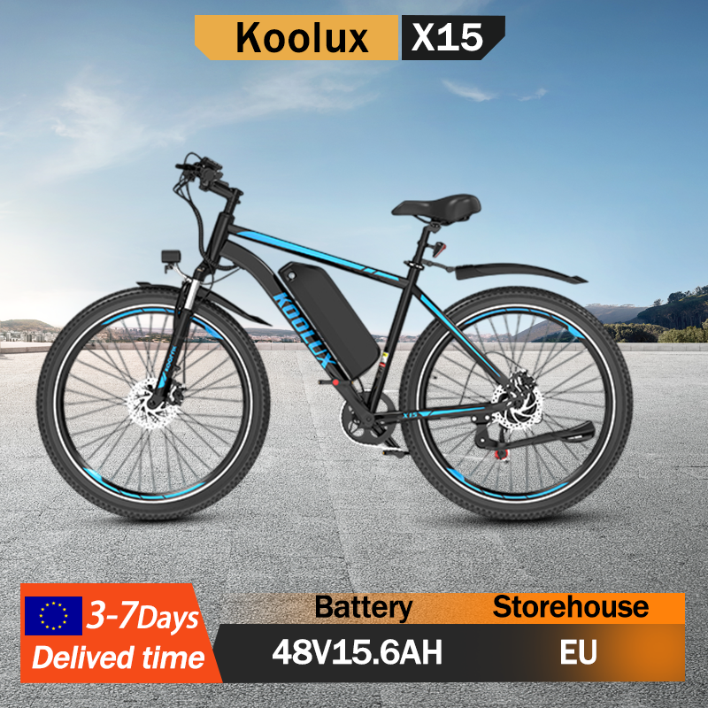 KOOLUX X15 Electric Bike Powerful Motor 48V15.6AH Lithium Battery off-road Electric Bicycle 26 Inch Tire Mountain Ebike