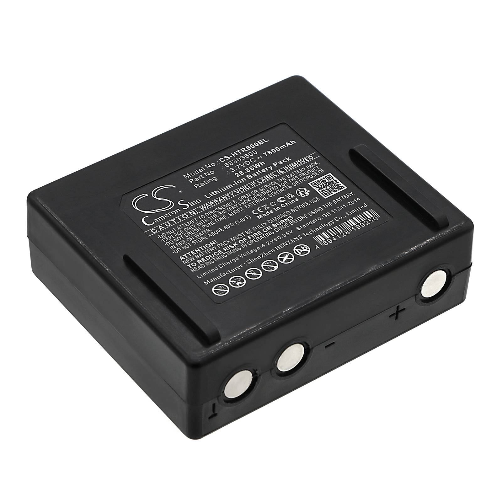 Batteri for Hetronic NOVA XXL 68303600 3.7 V 7800 mAh Li-ion