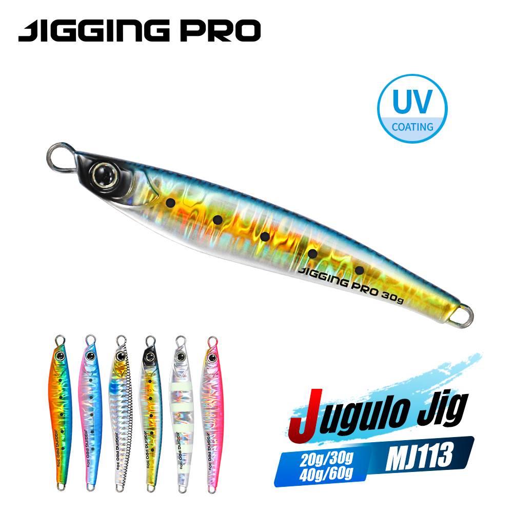 JIGGING PRO Jugulo Jig 15g 20g 30g 40g 60g Casting Jig Shore Metal Jig Lure Saltwater Fishing Tackle