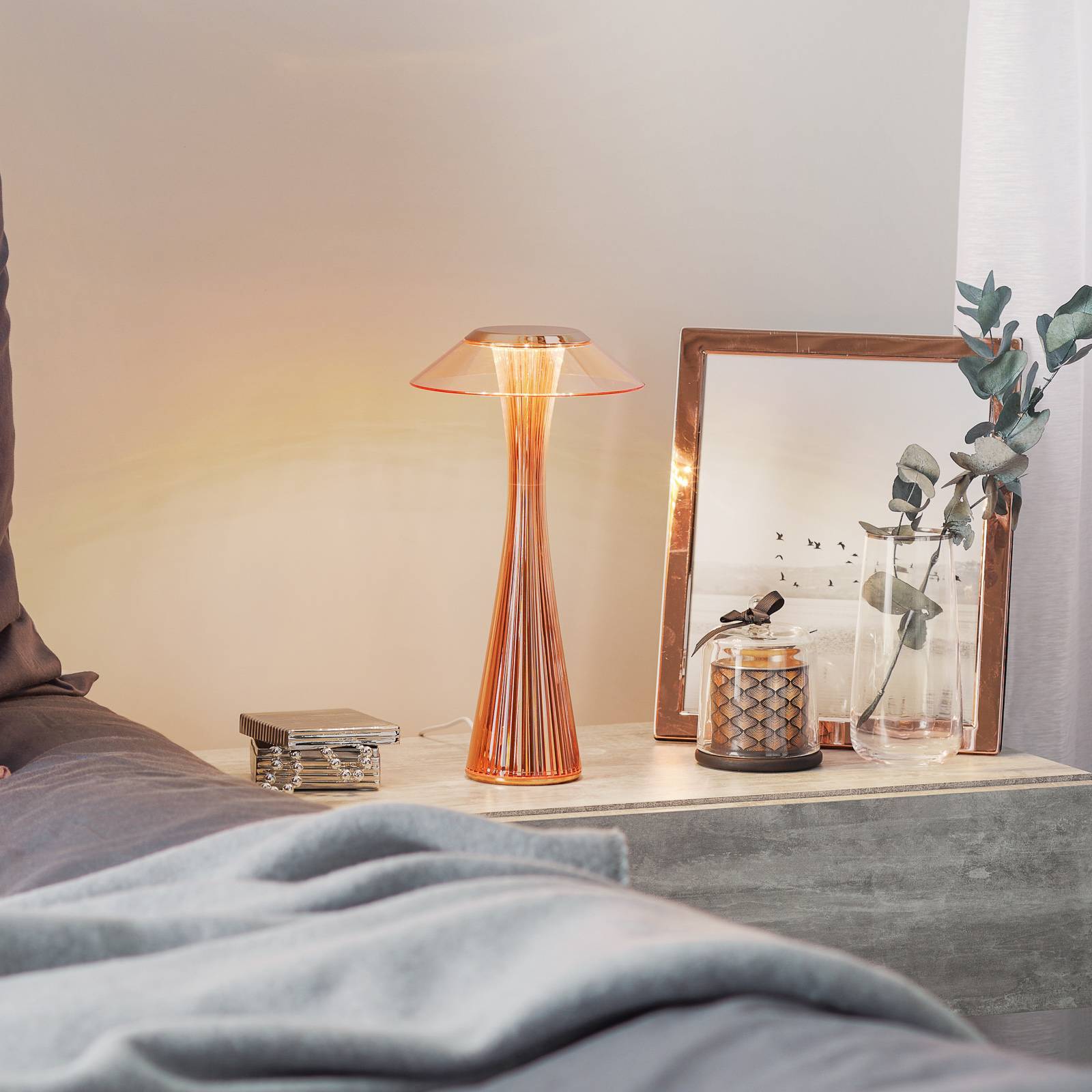 Kartell Bordslampa Space, Koppar, Vardagsrum / matsal, Syntetmaterial, Design, Bordslampa