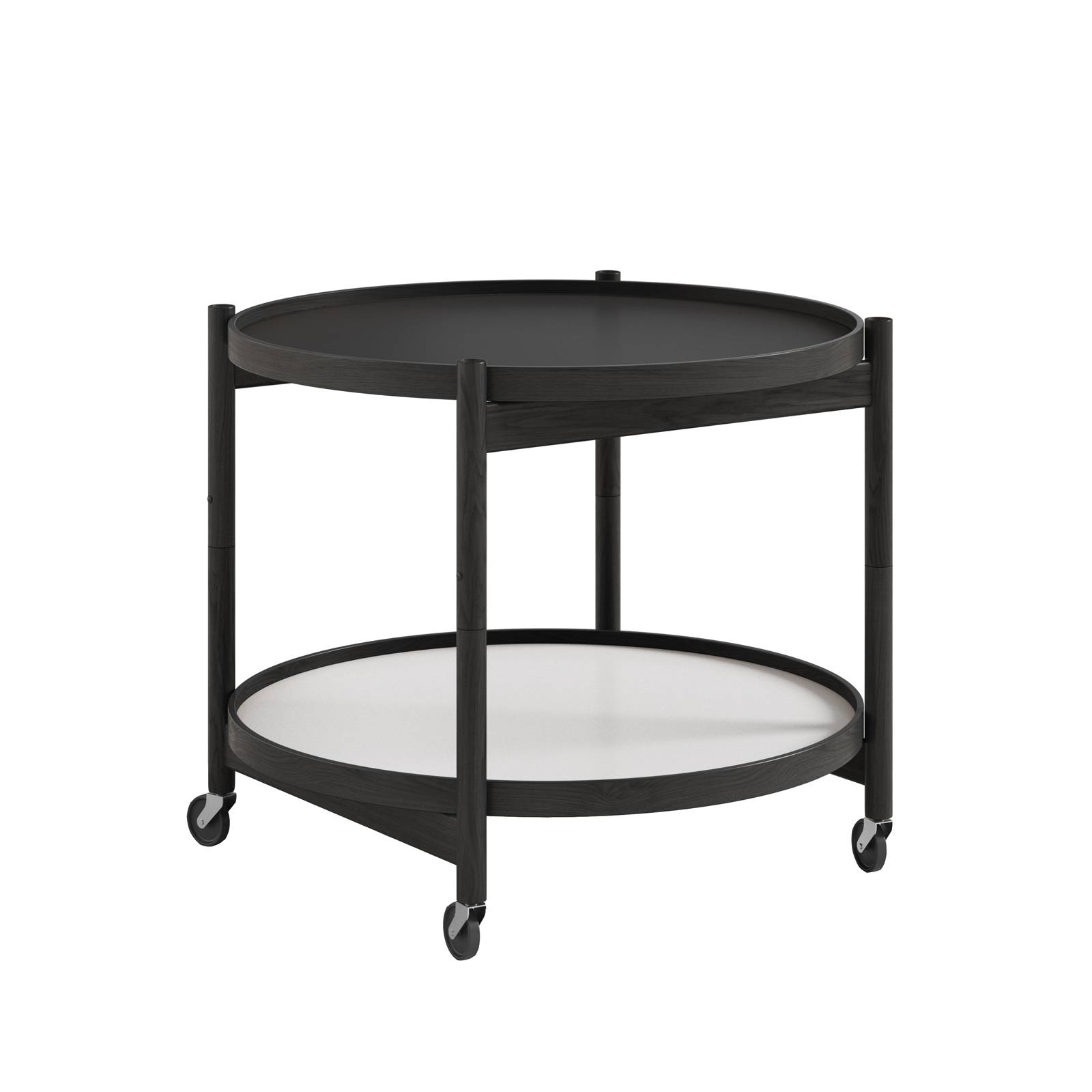 Bølling Tray Table 60 cm - Black Lacquered Oak/Base
