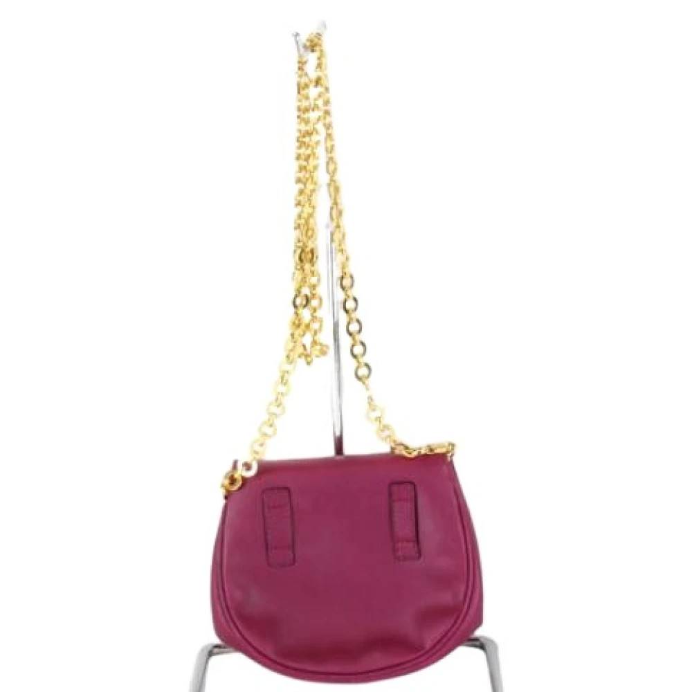 Salvatore Ferragamo Pre-owned Pre-owned Leather Shoulder Bag - Vintage - Dame - Lilla - ONE SIZE - Uld