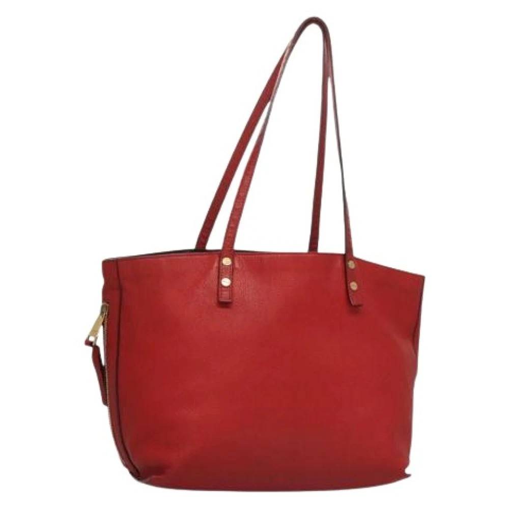 Chloé Pre-owned Pre-owned Tote Bag - Vintage - Dame - Rød - ONE SIZE - Uld