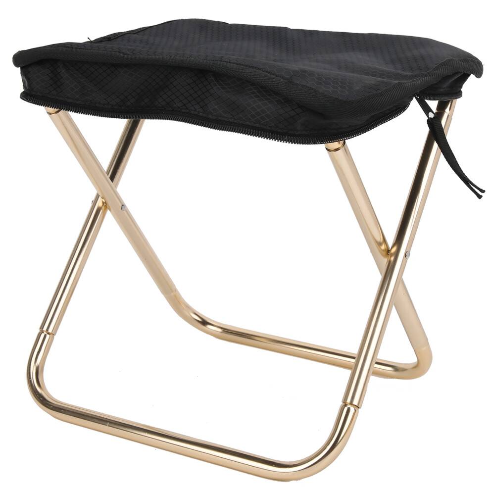 Foldbar skammel Bærbar skammel Letvægts foldbar campingskammel med flykvalitetsaluminium og ripstop-stolbetræk Nem montering Adskillelse Robust A